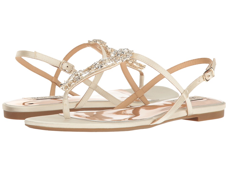 Badgley Mischka Tate (Ivory Satin) Women