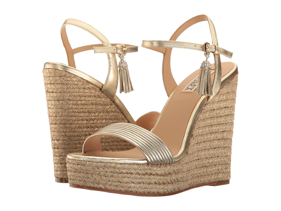 Badgley Mischka Trace (Platino Metallic Leather) Women
