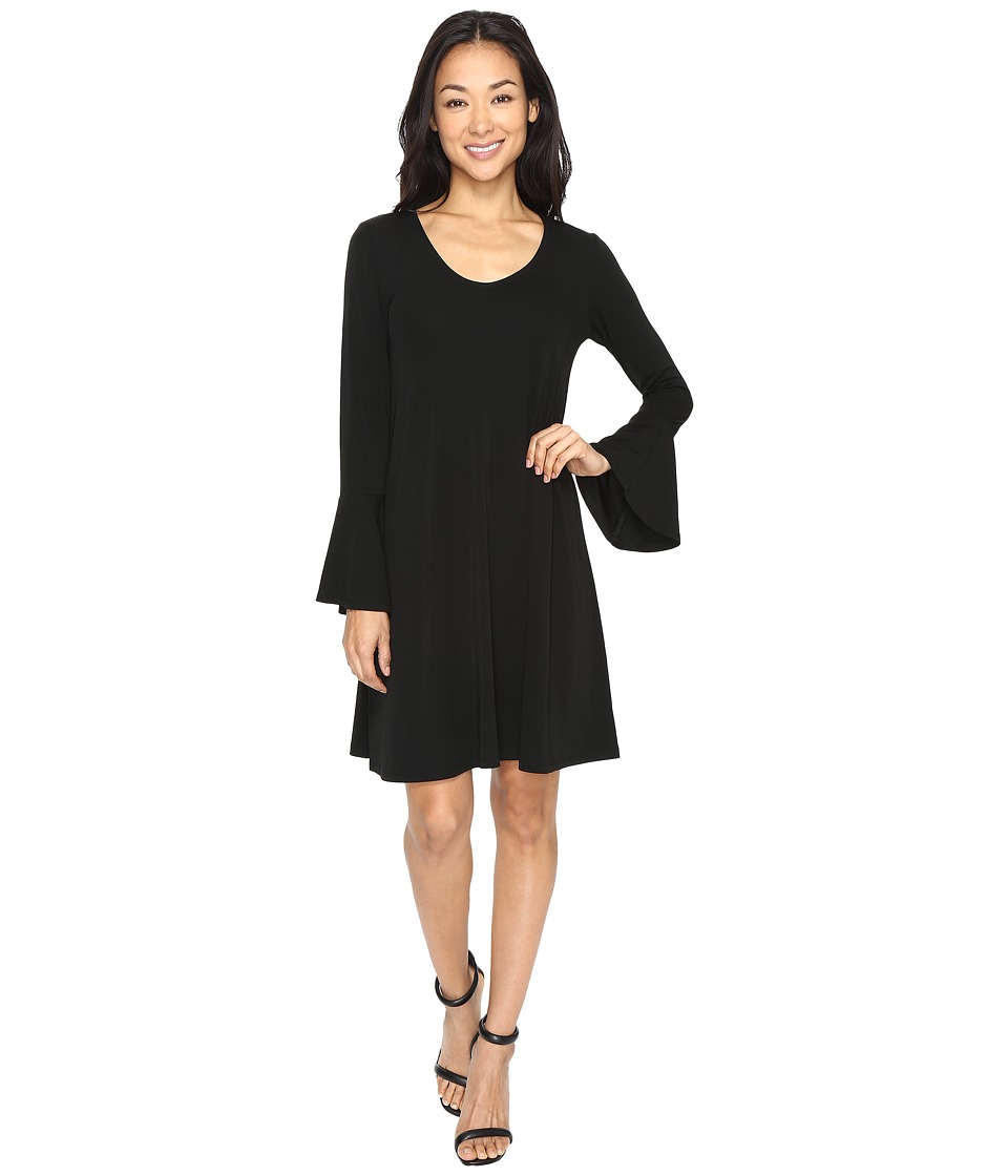 Karen Kane Flare-Sleeve Taylor Dress (Black) Women