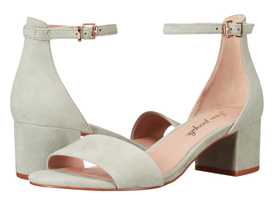 Free People Marigold Block Heel (Blue/Green) High Heels