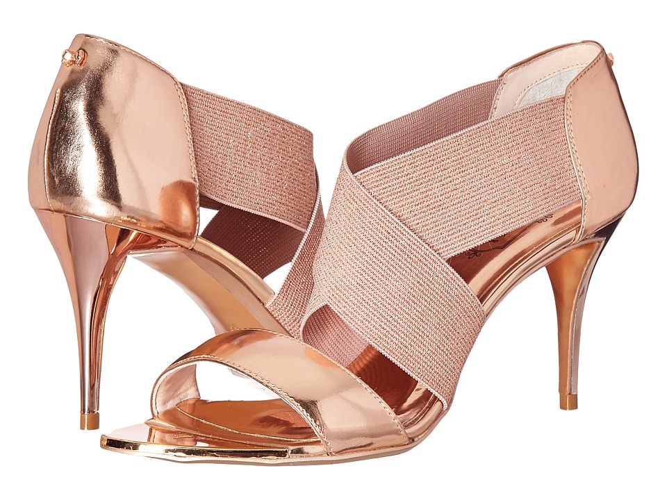 Ted Baker Leniya (Rose Gold Mirror Metallic Leather) Women