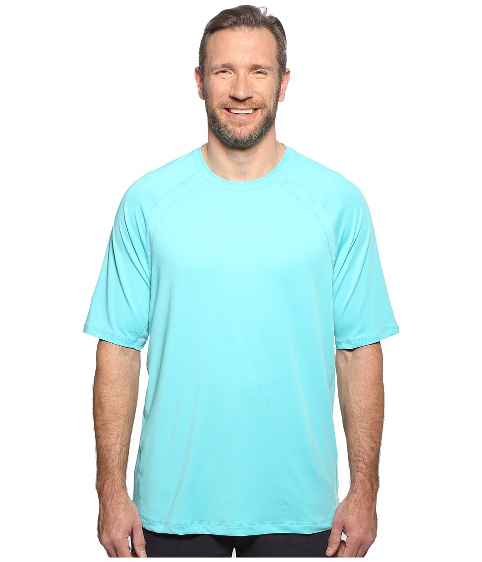 Tommy Bahama Big & Tall Big Tall Surf Chaser Short Sleeve Crew (Blue Radiance) Men