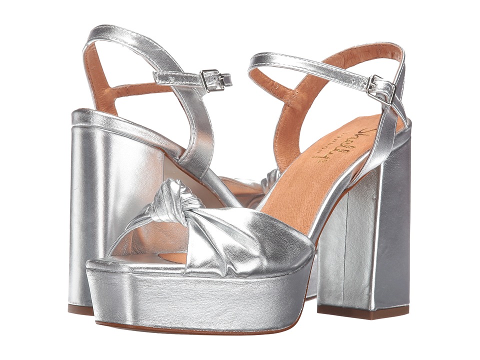 Shellys London Tripp (Silver Leather) High Heels