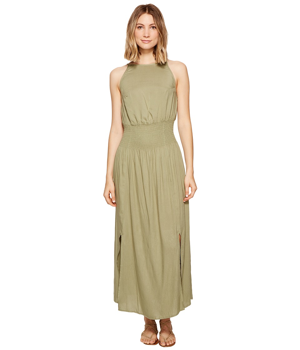 Roxy Get Sexy in Havana Maxi Dress (Oil Green) Women