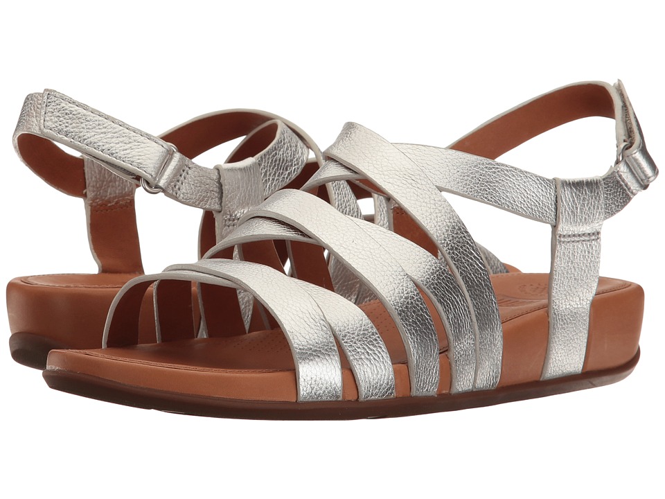 FitFlop Lumy Leather Sandal (Silver) Women