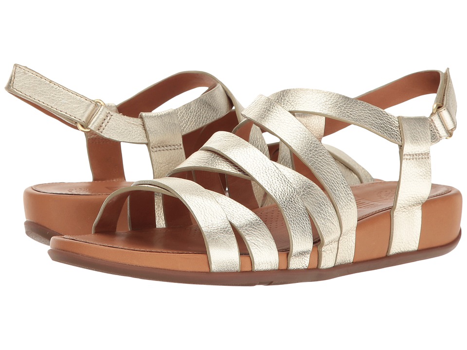 FitFlop Lumy Leather Sandal (Pale Gold) Women