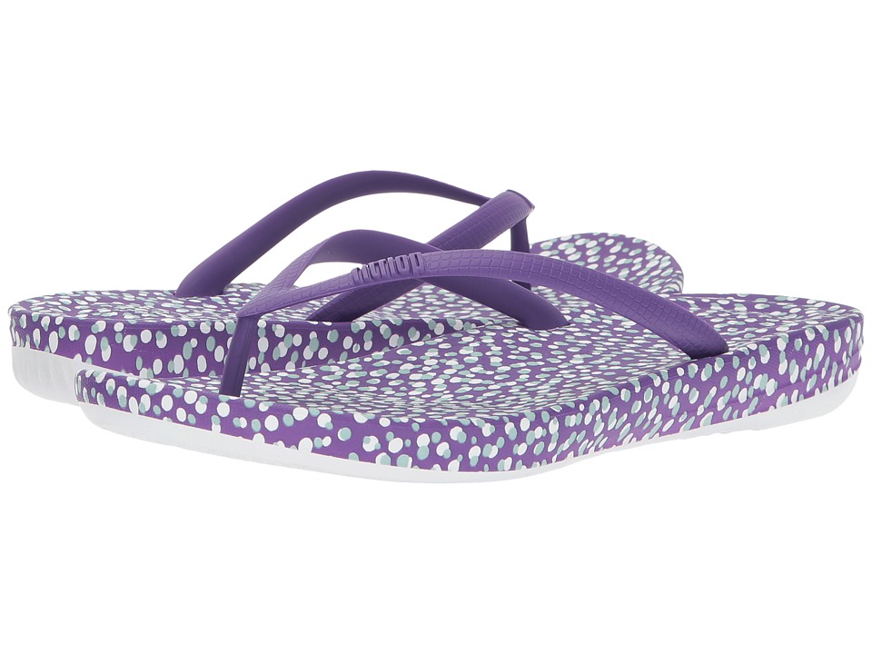 FitFlop Iqushion Ergonomic Bubbles Flip-Flop (Purple Bubbles) Women