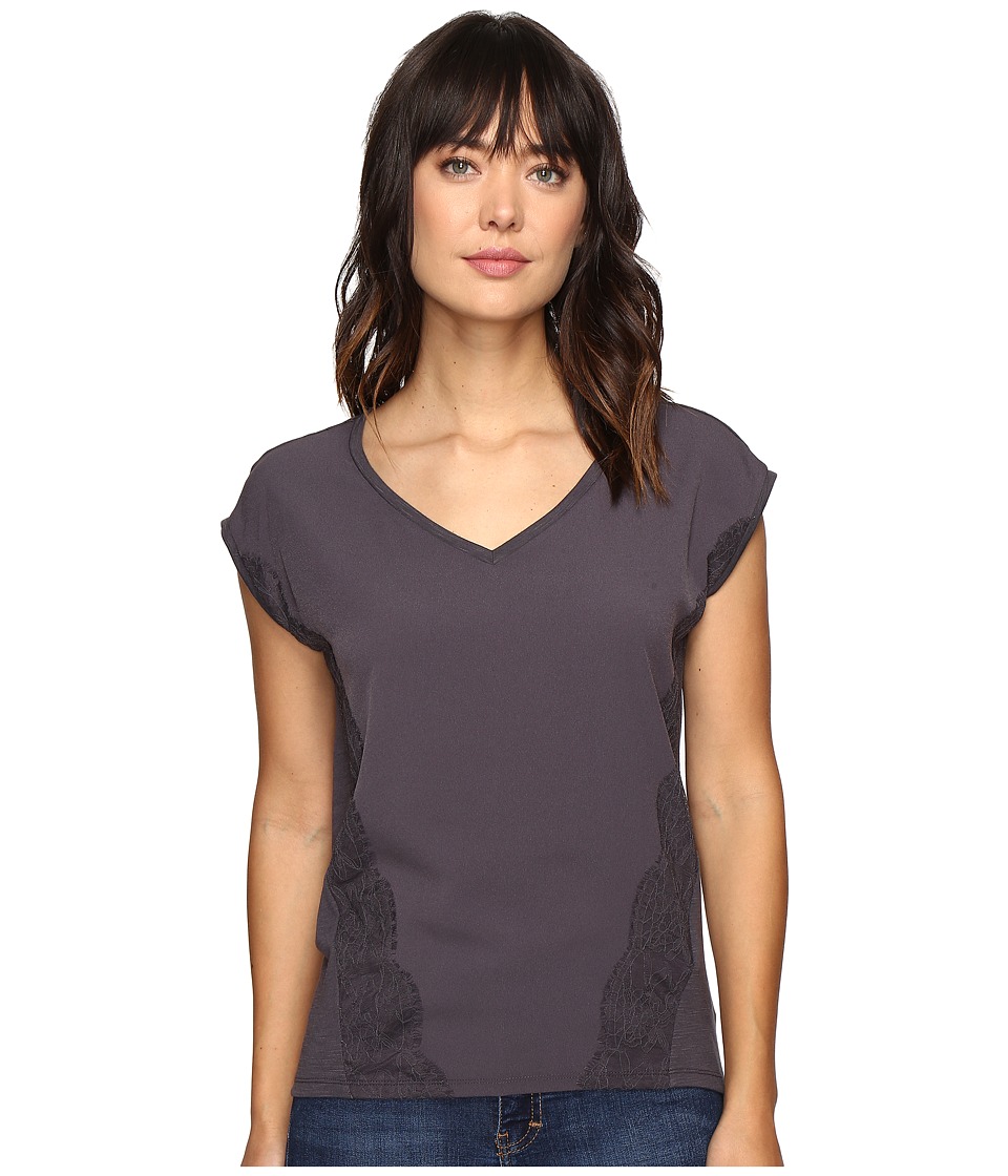 Calvin Klein Jeans Trend Table V-Neck T-Shirt (Nine Iron) Women