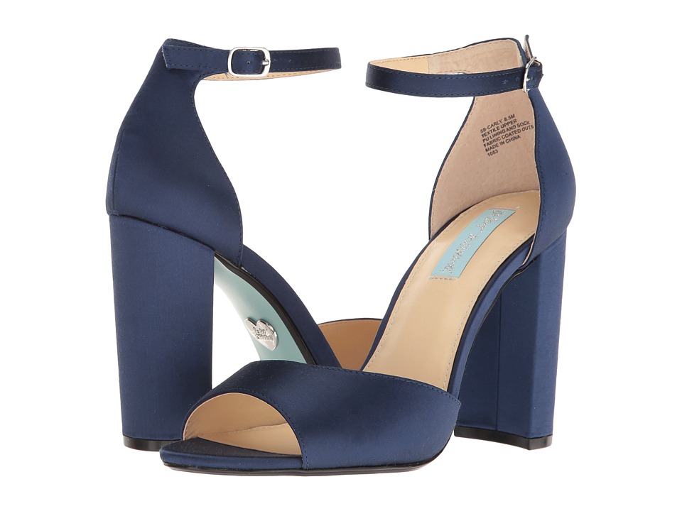Blue by Betsey Johnson - Carly (Navy Satin) High Heels