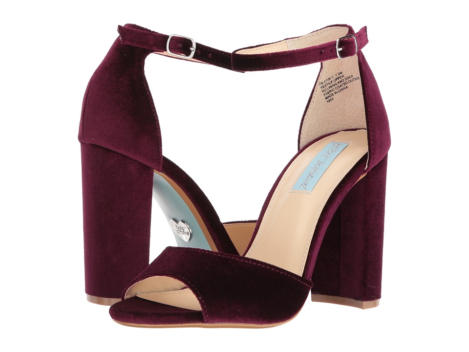 Blue by Betsey Johnson - Carly (Burgundy Velvet) High Heels