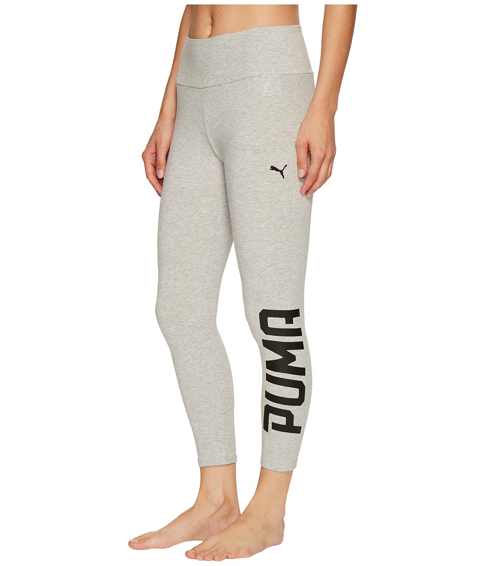 PUMA Style Swagger 3/4 Leggings (Light Gray Heather) Women