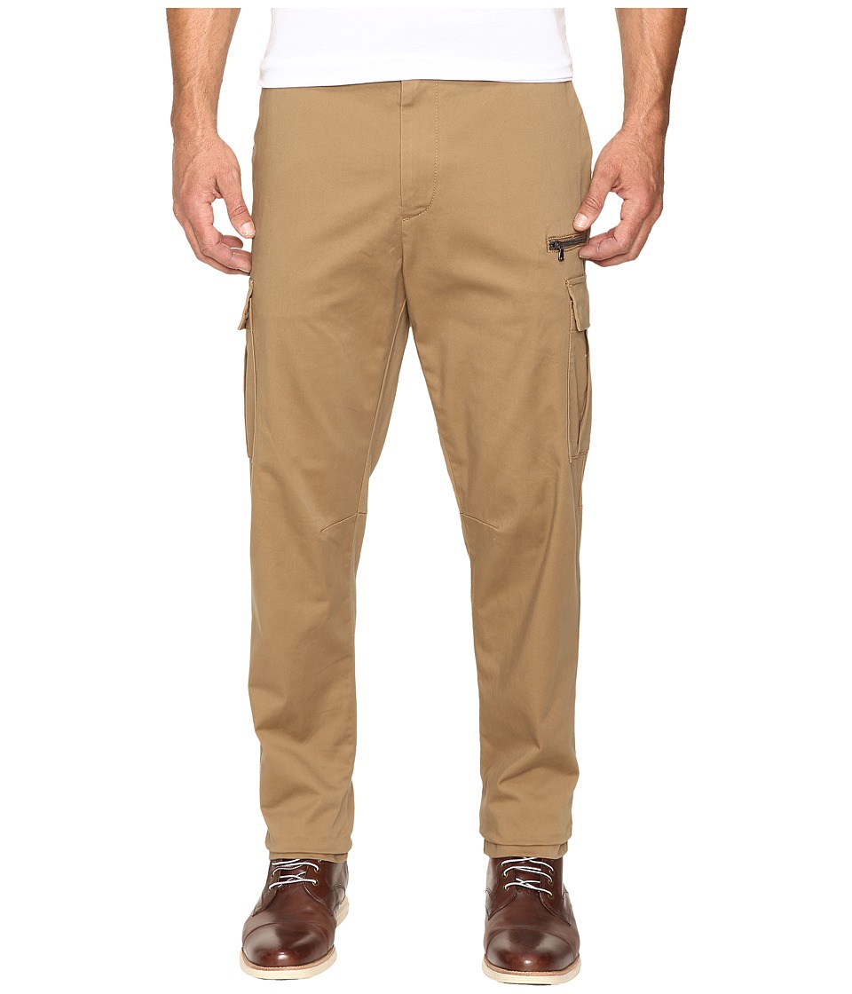 Nautica Sateen Cargo Pants (Oyster Brown) Men