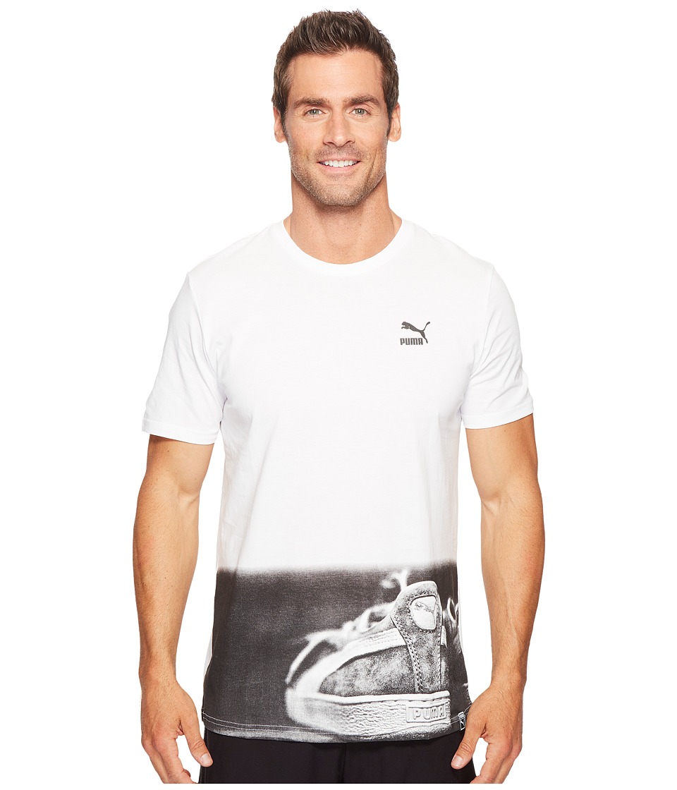 PUMA Brand Photo Tee (PUMA White) Men