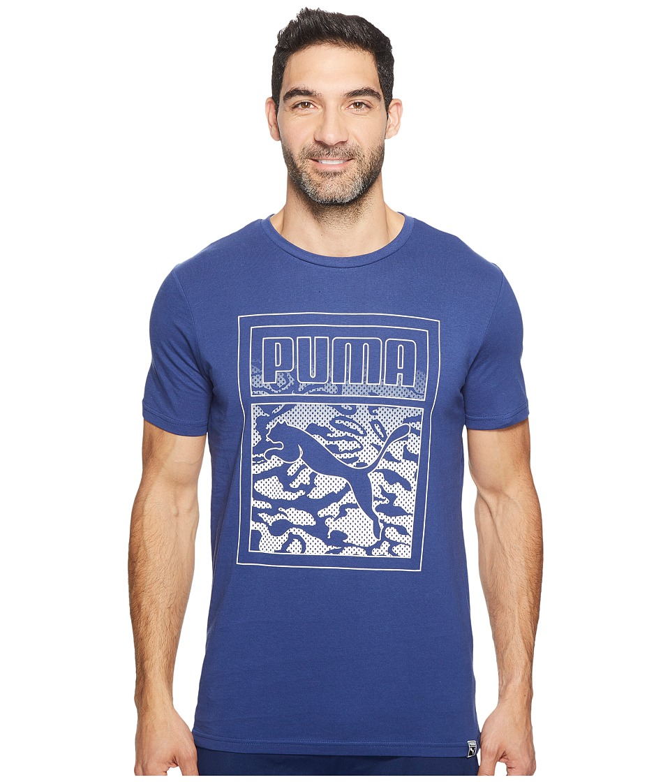 PUMA Archive Graphic Logo Tee (Twilight Blue) Men