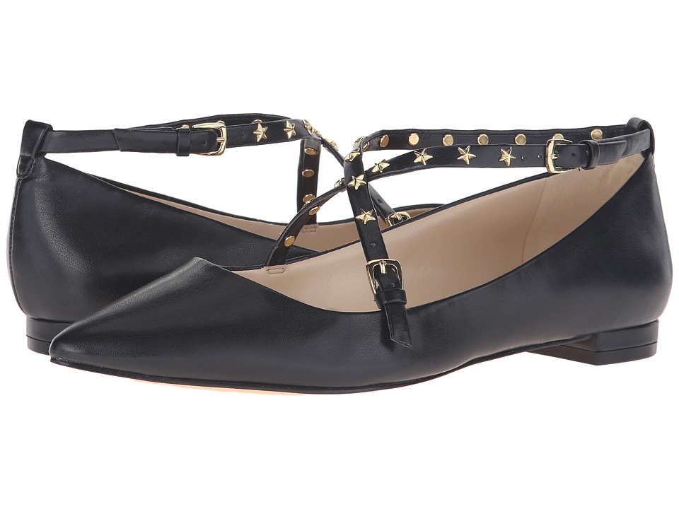 Nine West Aquino (Black Leather) Women