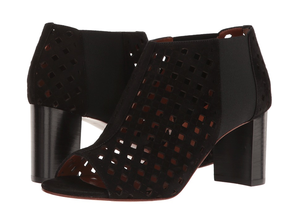 Aquatalia Shari (Black Perforated Suede) Women