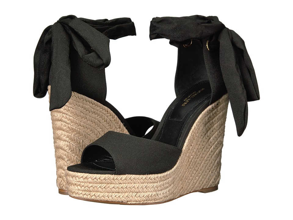 Michael Kors Embry (Black Solid Crepe De Chine/Jute) Women
