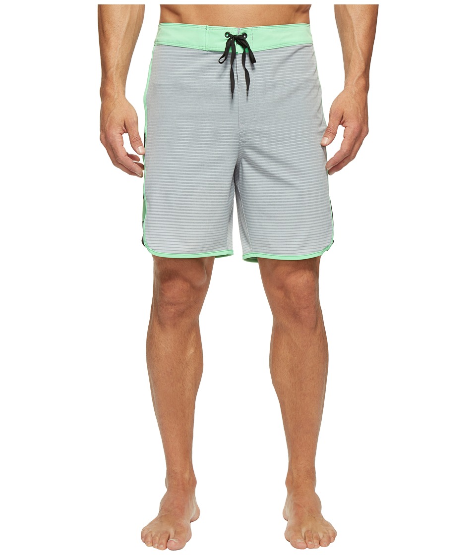 Hurley Phantom Motion Stripe 19 Boardshorts (Wolf Grey) Men