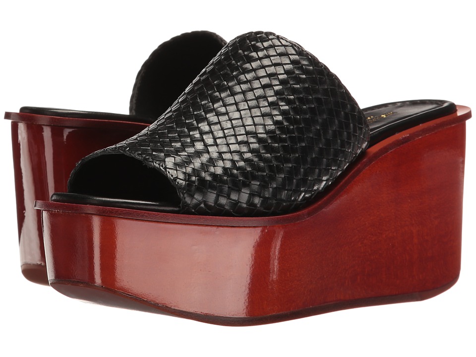 Michael Kors Jane (Black Woven Leather) Women