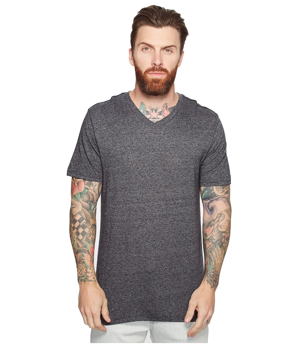 Hurley Staple Tri-Blend V-Neck Tee (Black) Men