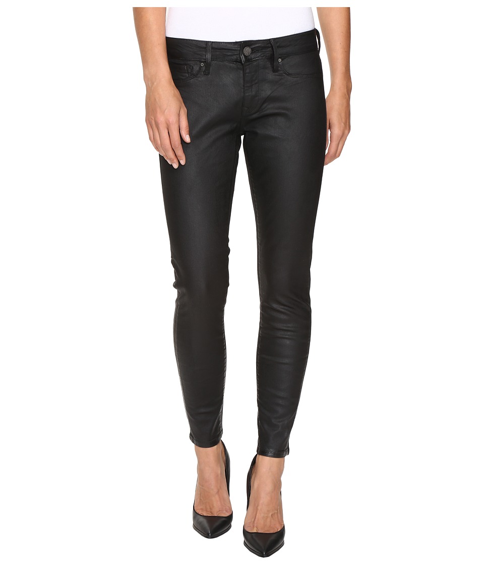 Mavi Jeans Alexa Ankle in Black Coated (Black Coated) Women