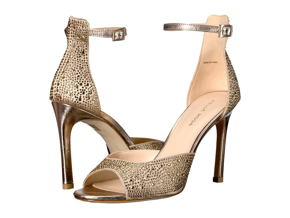 Pelle Moda Erica (Platinum Gold Metallic Suede) Women