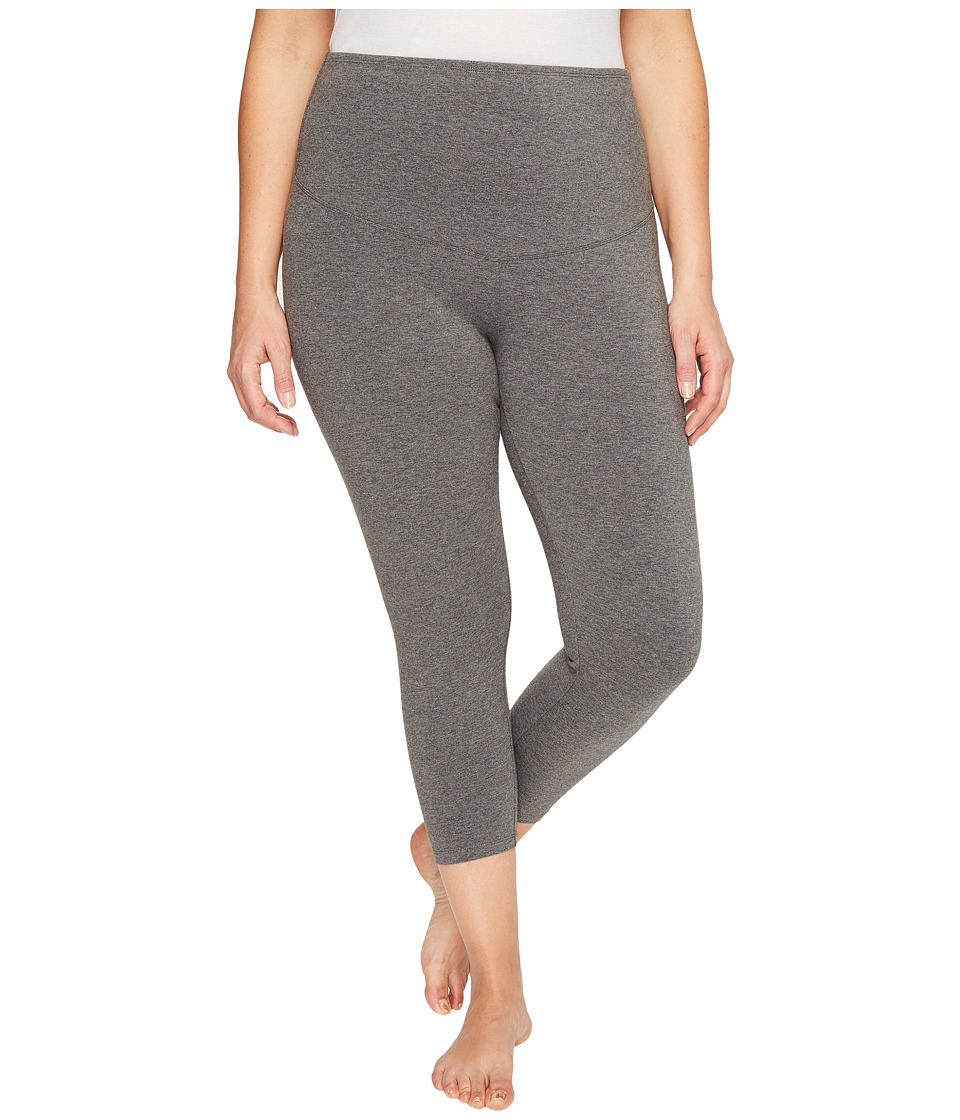 Yummie by Heather Thomson Plus Size Gloria Skimmer Leggings (Heathered Charcoal) Women