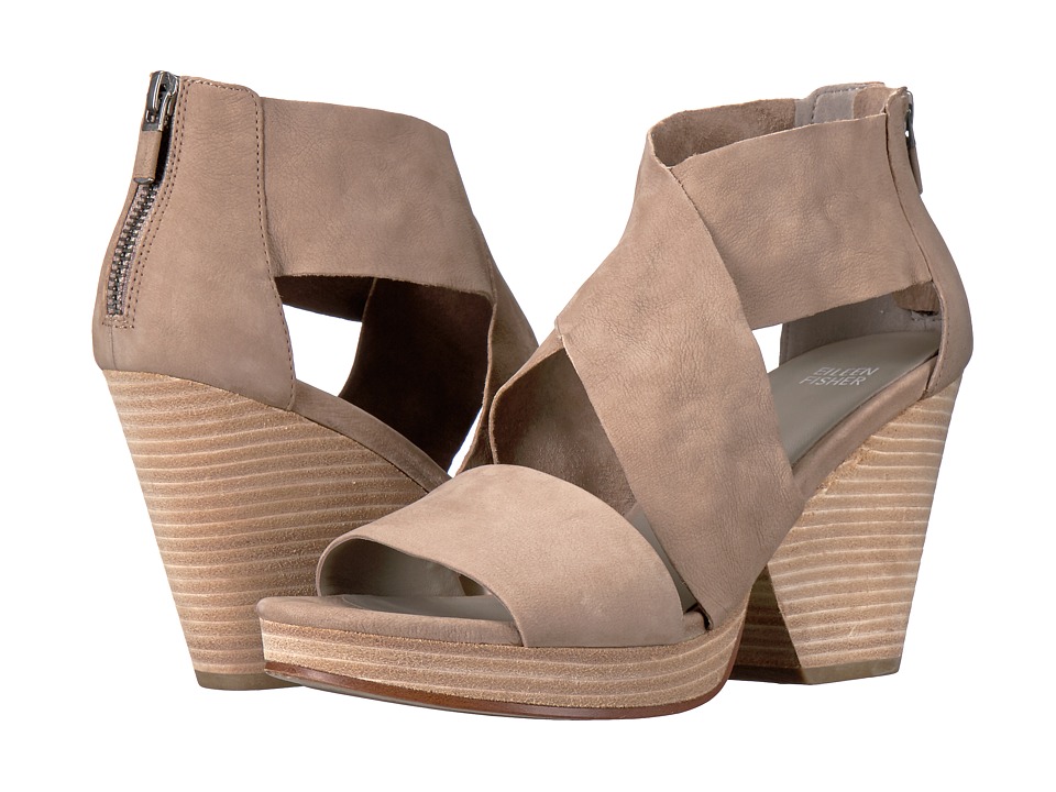 Eileen Fisher Ellis (Earth Tumbled Nubuck Leather) High Heels