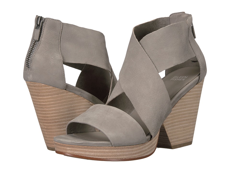 Eileen Fisher Ellis (Moon Tumbled Nubuck Leather) High Heels