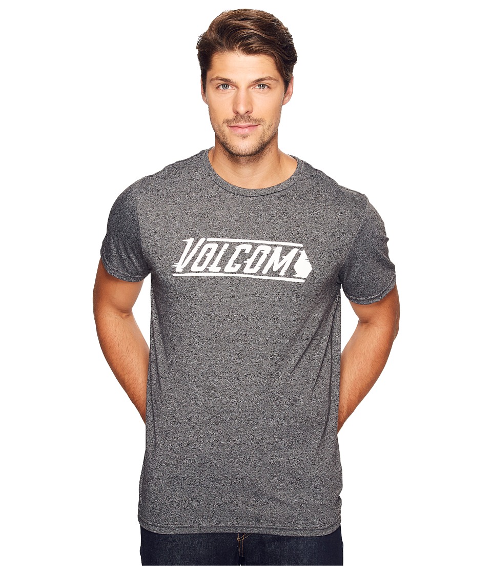 Volcom Stone Cruz Short Sleeve Tee (Heather Black) Men
