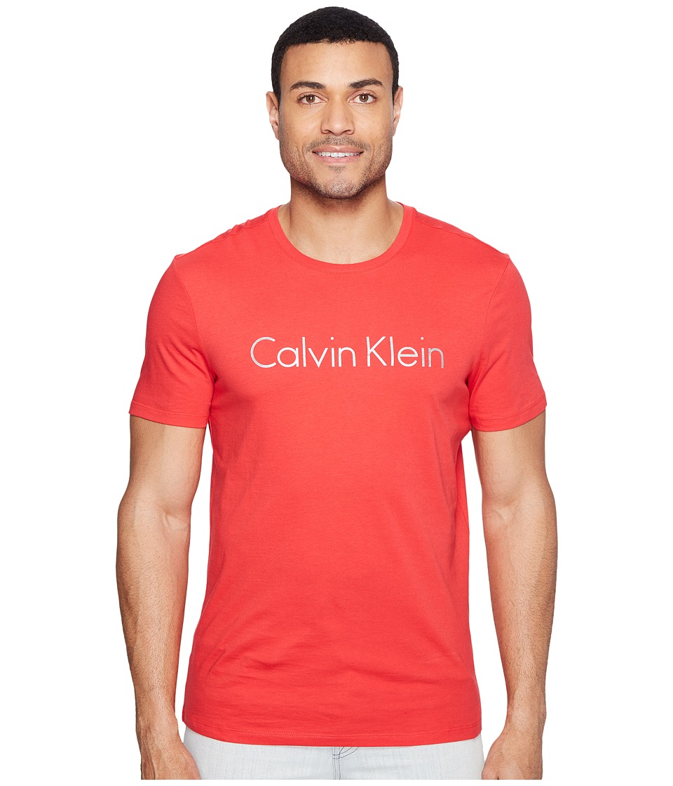 Calvin Klein Space Dyed Calvin Klein Logo Jersey Tee Seasonal (Lollipop) Men