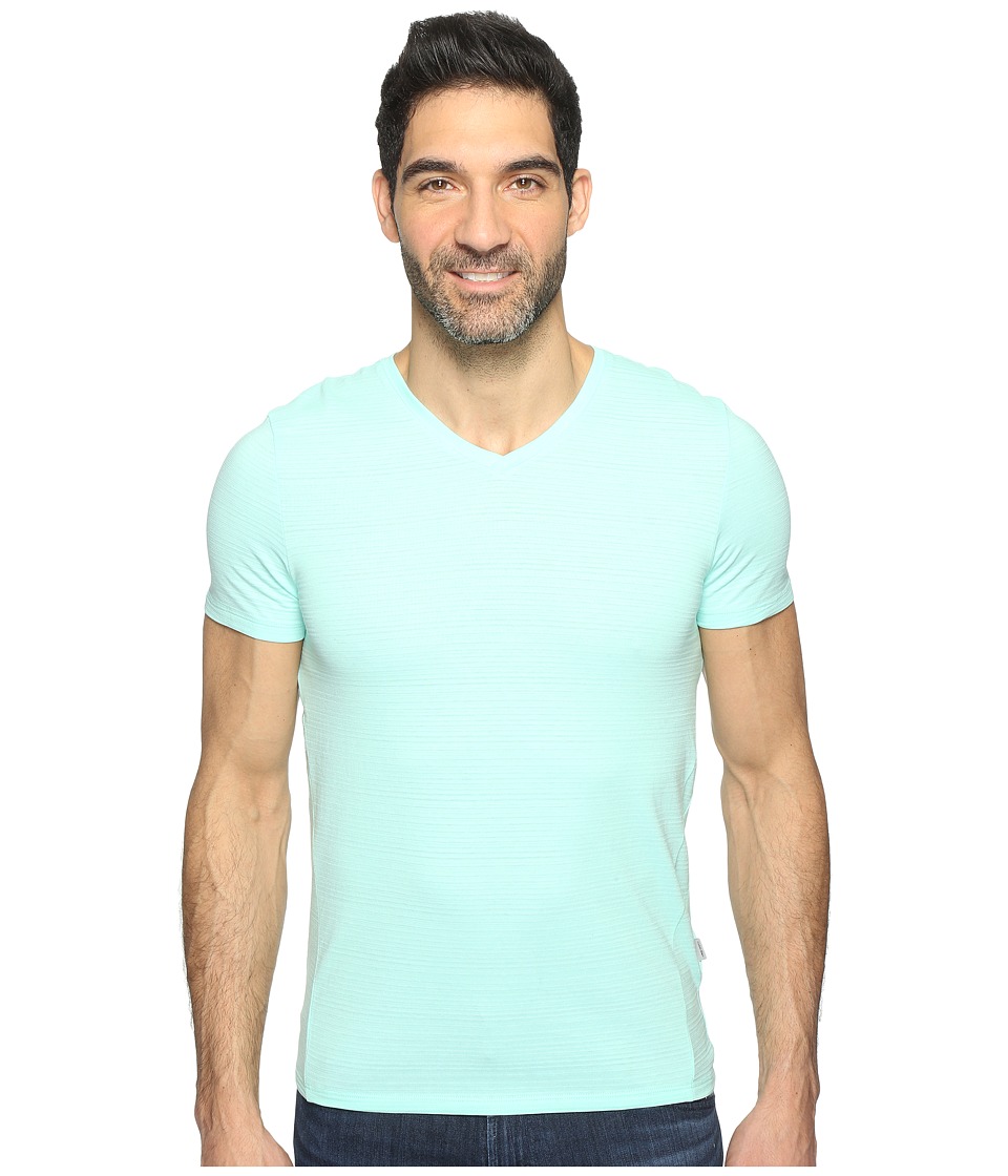Calvin Klein SZ V-Neck Tee (Mint Splash) Men