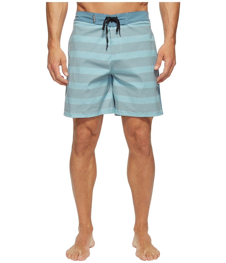 Hurley Beachside Windsor 18 Boardshorts (Smokey Blue) Men
