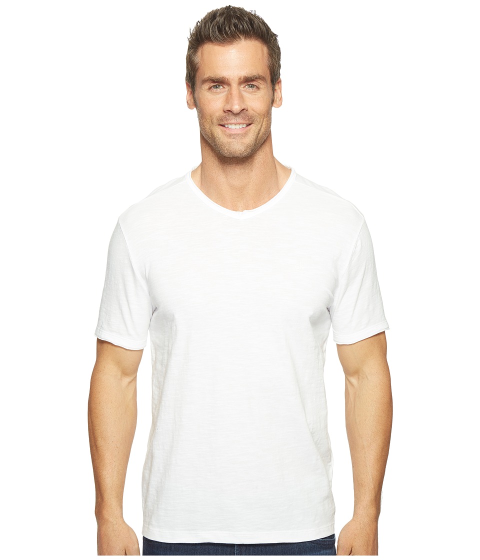 Calvin Klein Jeans Mixed Media V-Neck Tee (White Wash) Men