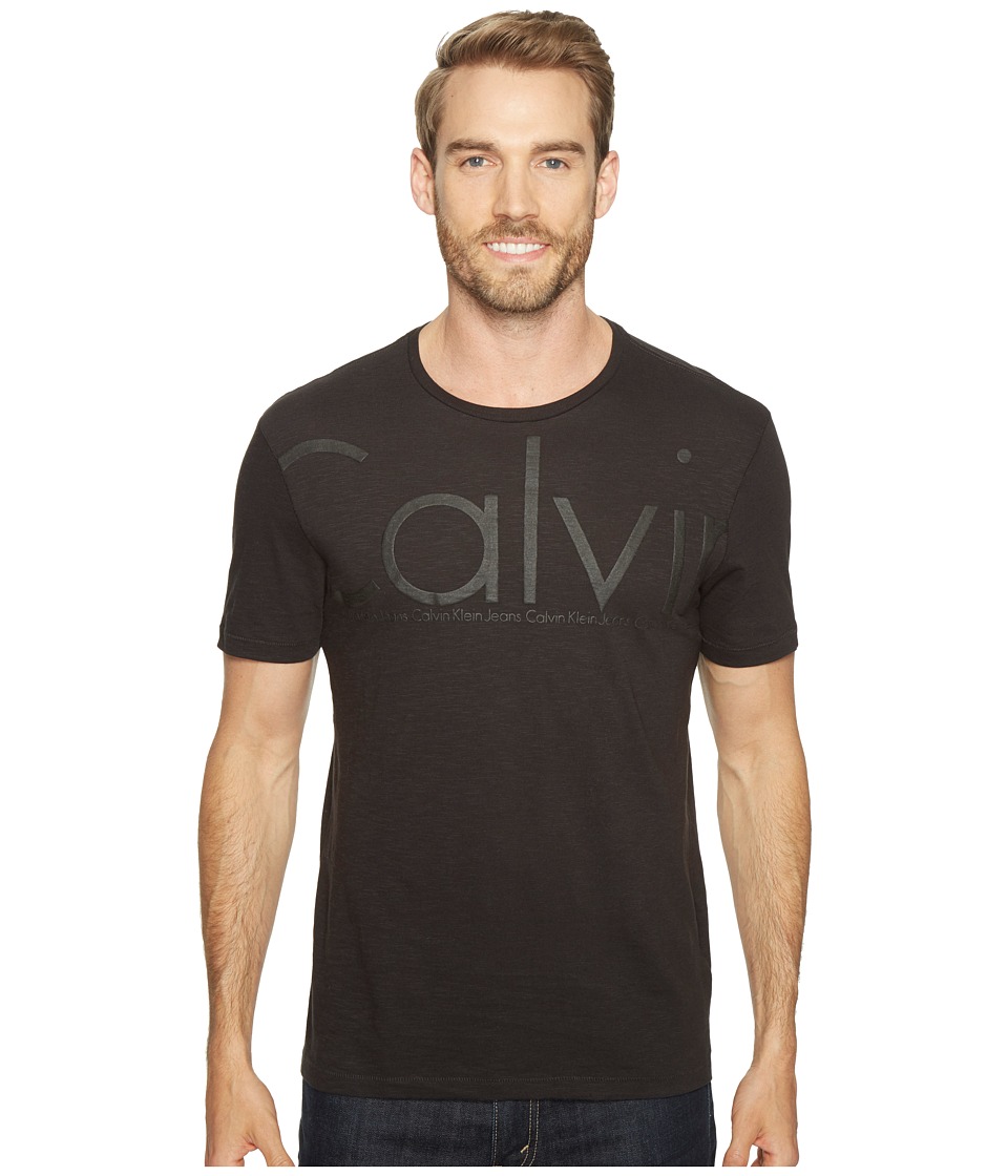 Calvin Klein Jeans Oversized Calvin Logo Tee (Black) Men