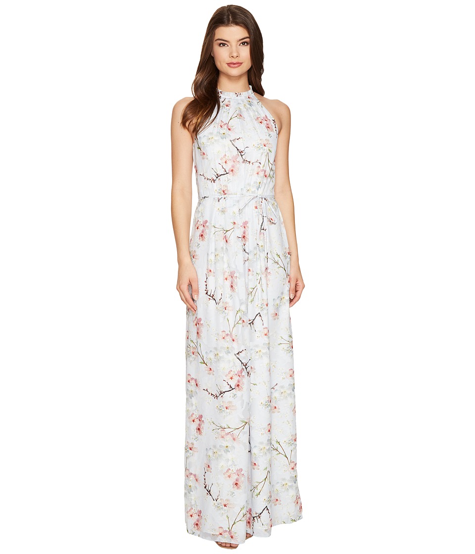 Ted Baker Elynor Oriental Blossom Maxi Dress (Light Grey) Women