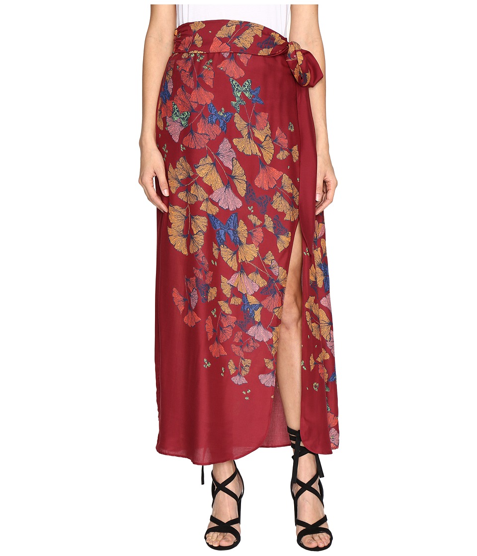 Free People Bri Bri Butterfly Maxi Dress (Red Combo) Women