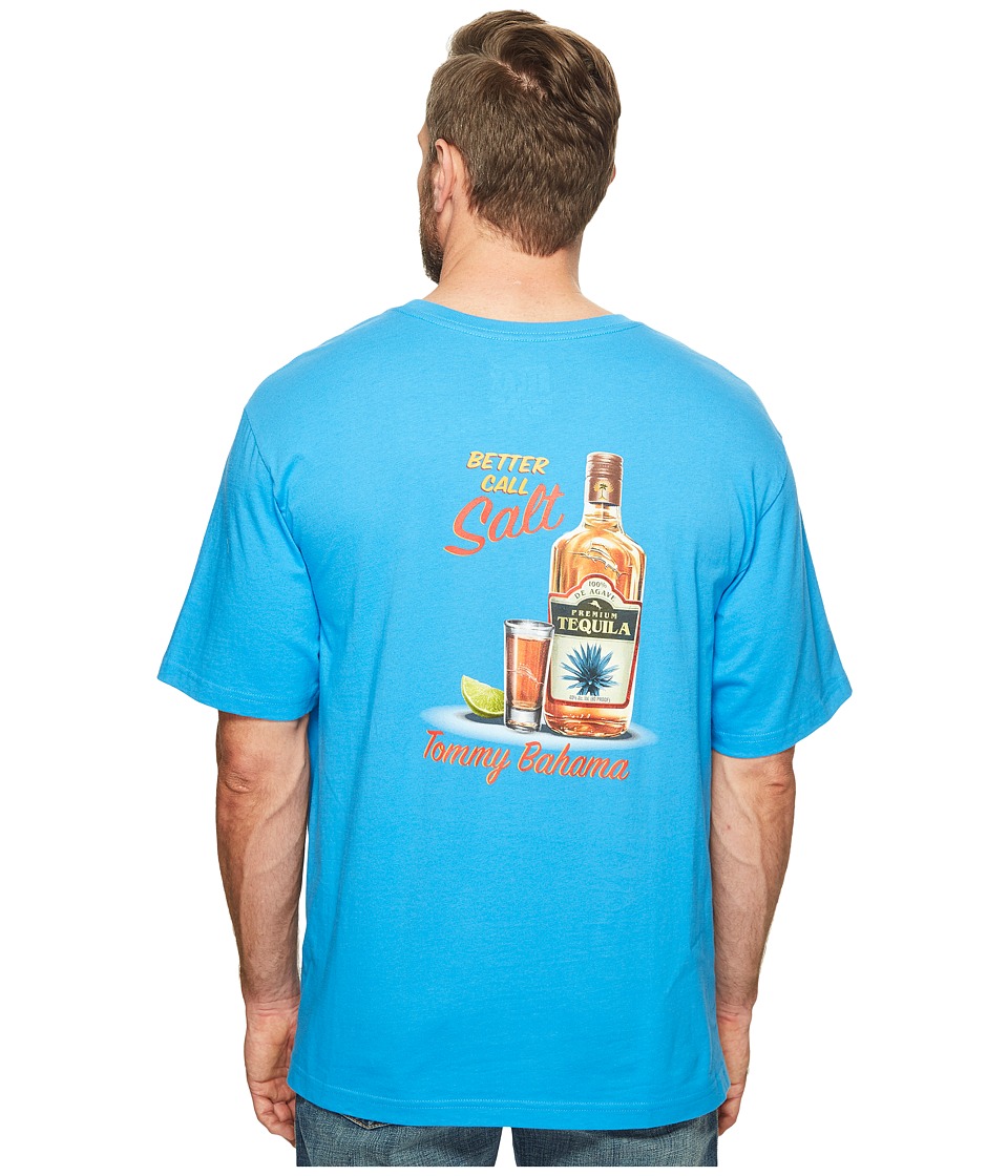 Tommy Bahama Big & Tall Big Tall Better Call Salt Tee (Download Blue) Men