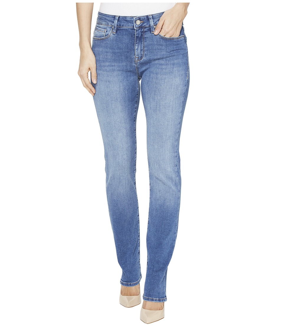 Mavi Jeans Kendra High Rise Straight Leg Jeans in Mid Soft Shanti (Mid Soft Shanti) Women