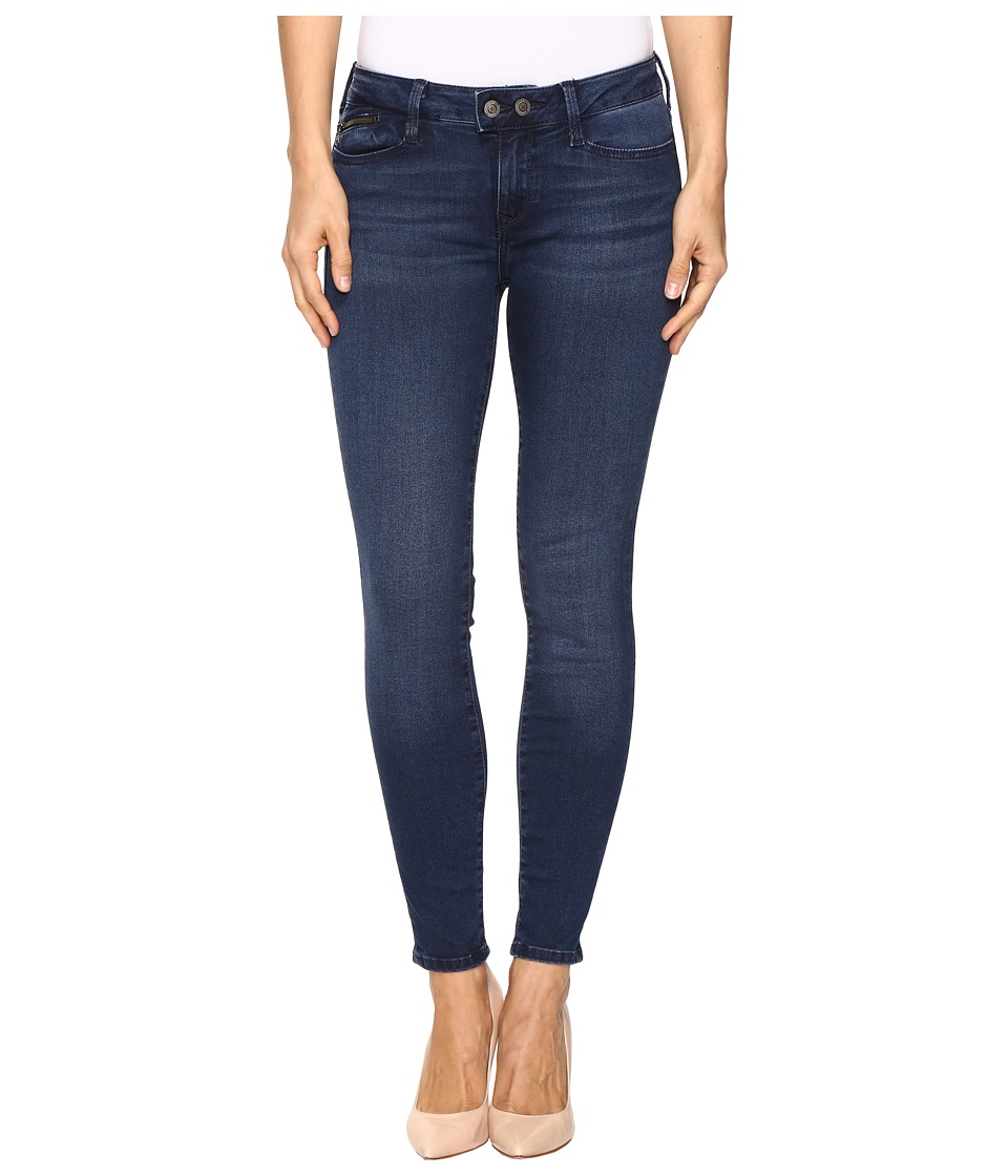Mavi Jeans Adriana Mid-Rise Super Skinny Ankle in Ink Indigo (Ink Indigo) Women