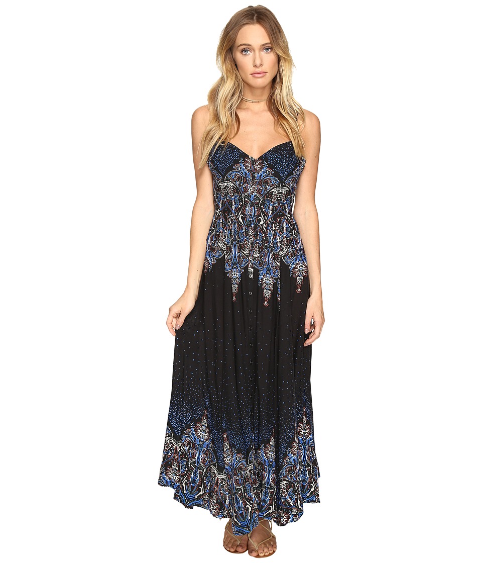 Free People Be My Baby Maxi Dress (Black Combo) Women