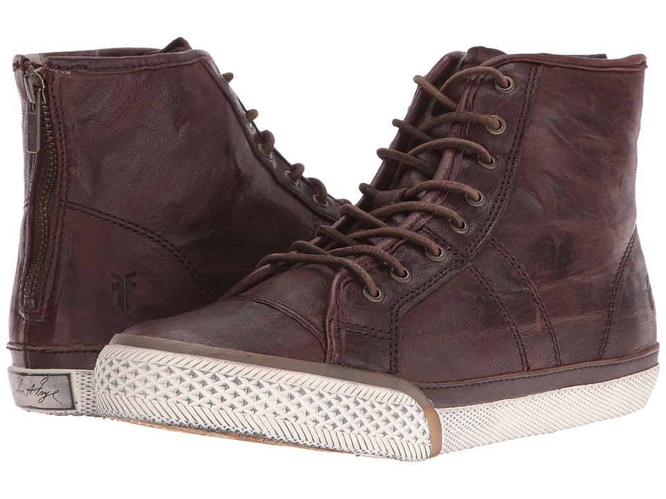 Frye Greene High Back Zip (Dark Brown) Women