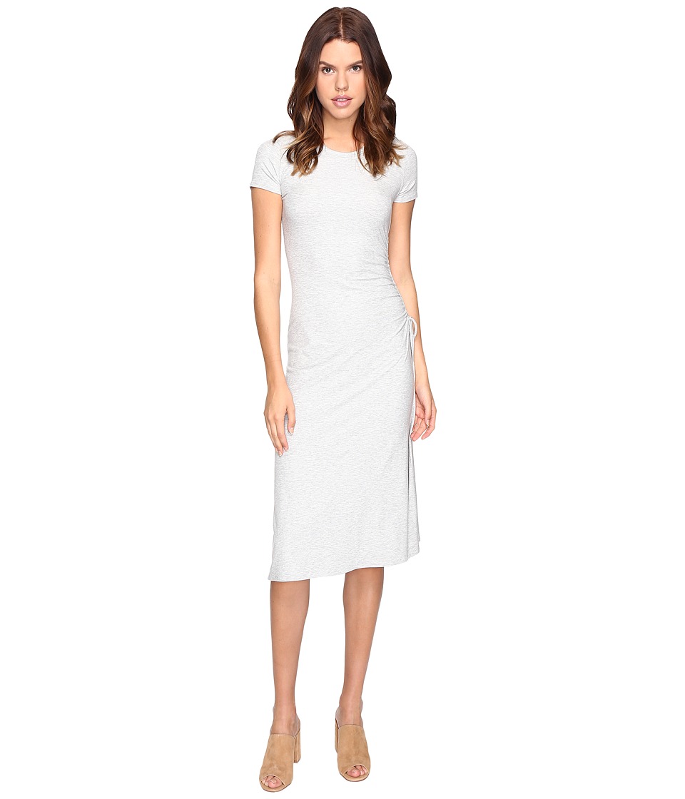 Theory Jilaena Ribbed Viscose Dress (Frosted Grey) Women