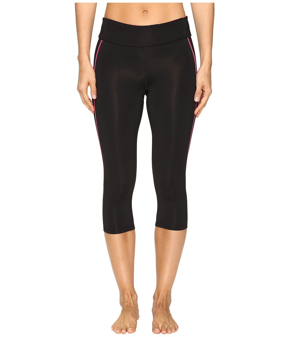 Fila Spirit Tight Capris (Black/Pink Glo) Women