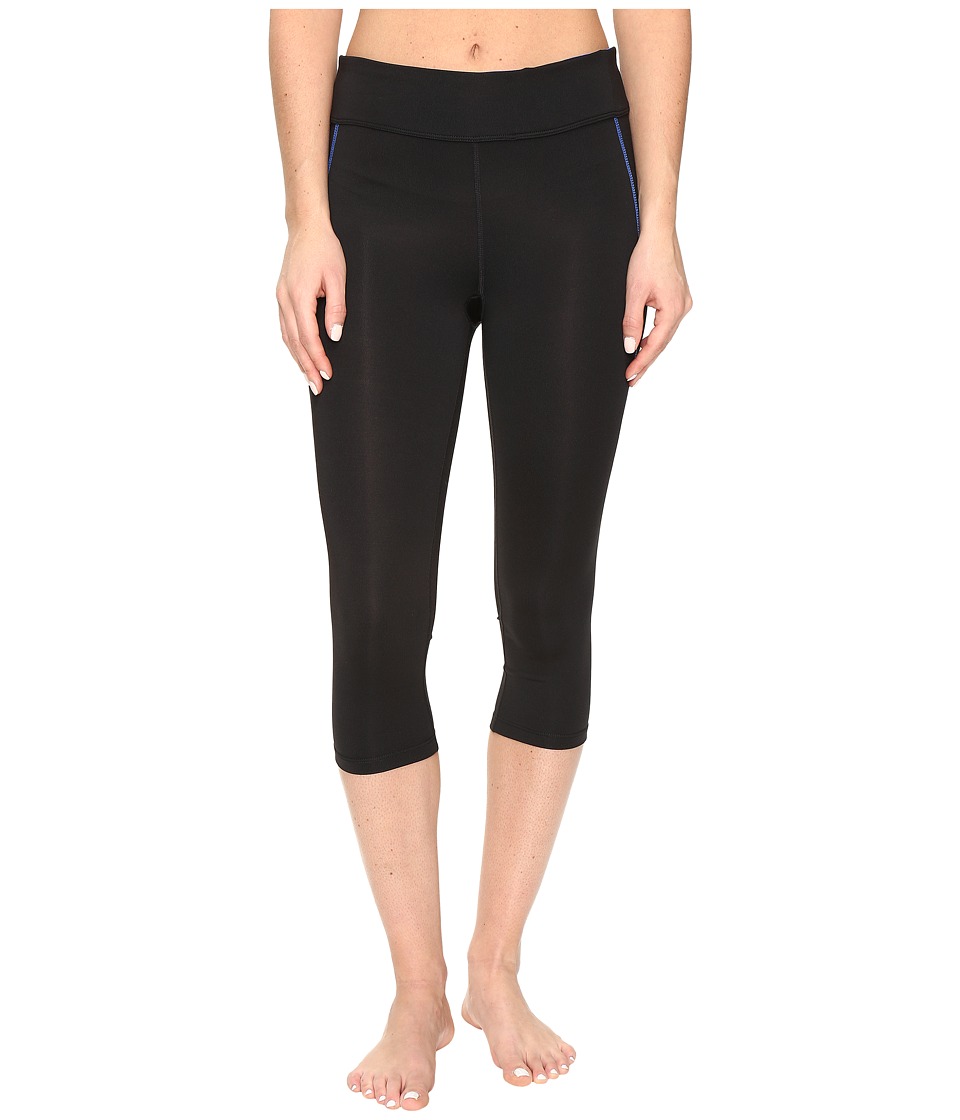 Fila Spirit Tight Capris (Black/Blue Fish) Women