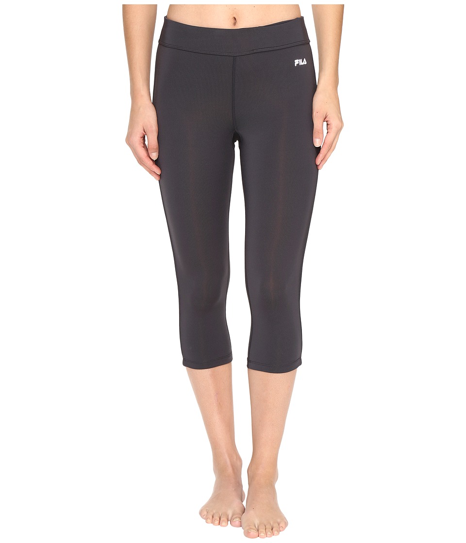 Fila Energy Tight Capris (Ebony/Ebony) Women