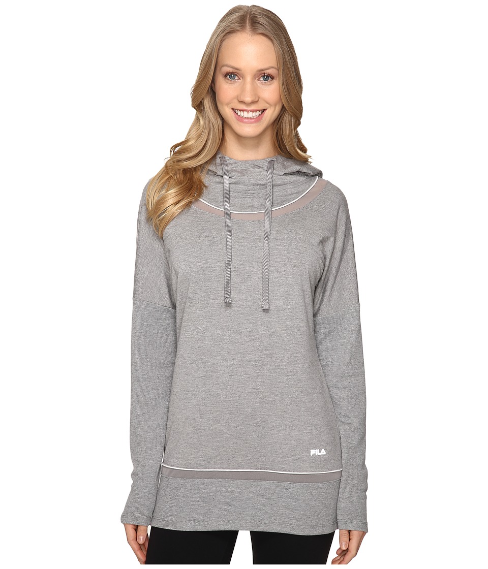 Fila Lux Yoga Pullover (Varsity Heather/White Heather) Women