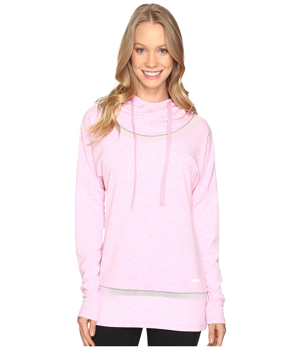Fila Lux Yoga Pullover (Ballet Pink Heather/Varsity Heather) Women