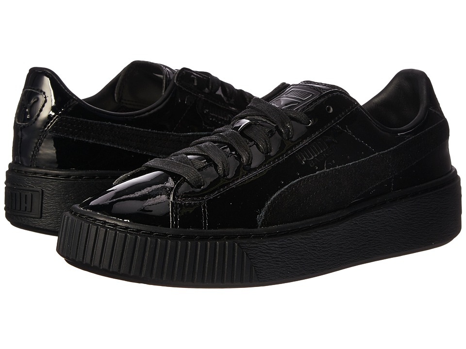 PUMA Basket Platform Patent (Puma Black/Puma Black) Women