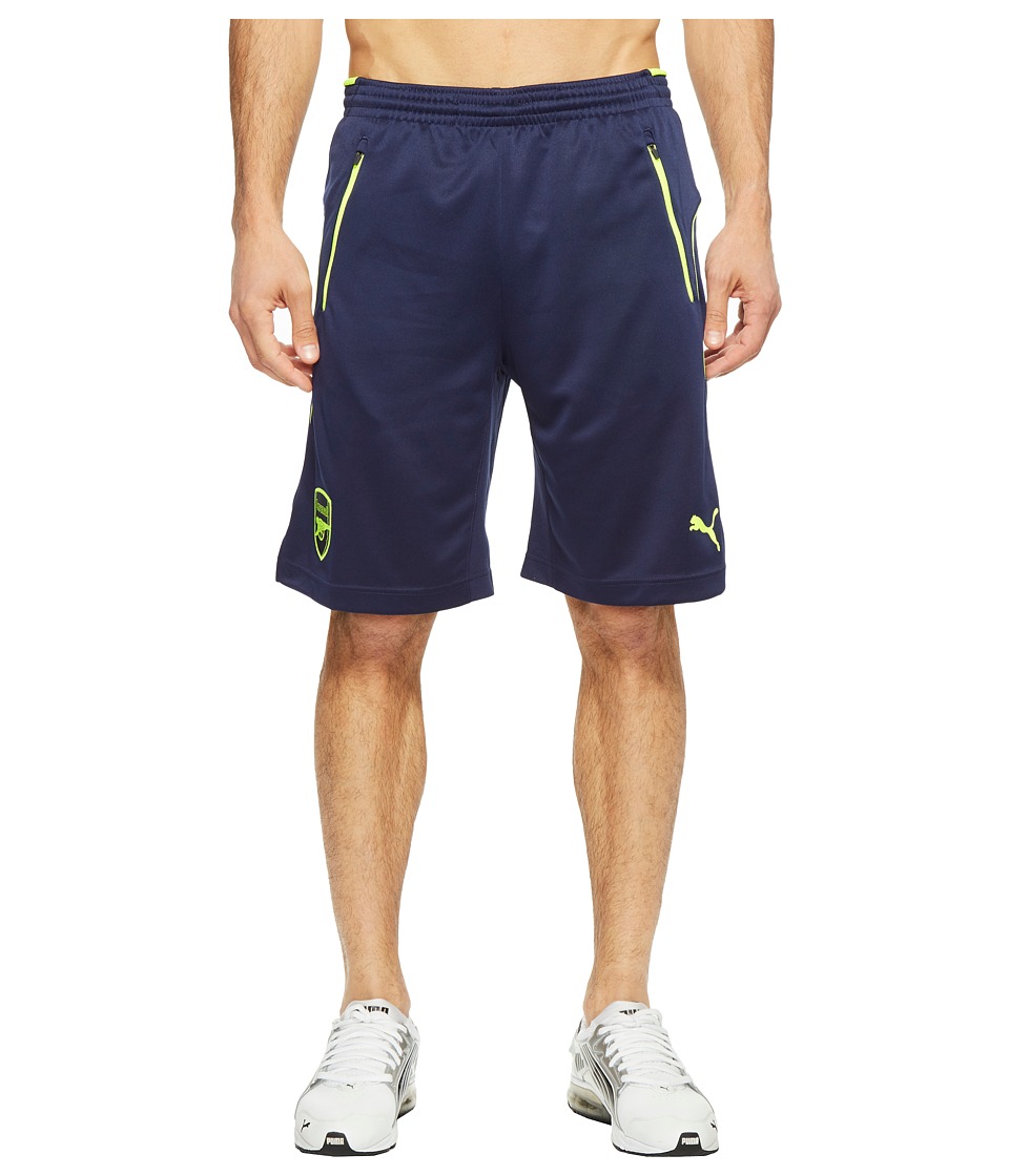PUMA AFC Training Shorts (Peacoat/Safety Yellow) Men